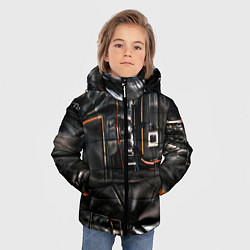 Куртка зимняя для мальчика Стиль терминатора, цвет: 3D-светло-серый — фото 2