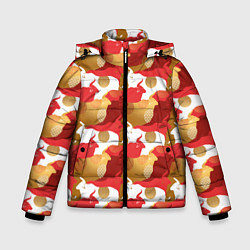 Куртка зимняя для мальчика Быки Bulls, цвет: 3D-светло-серый