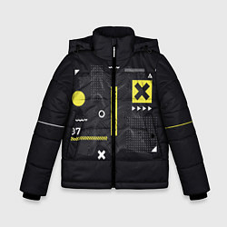 Куртка зимняя для мальчика Cyberworld кибермир, цвет: 3D-черный
