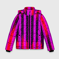 Куртка зимняя для мальчика Squid Game паттерн, цвет: 3D-светло-серый