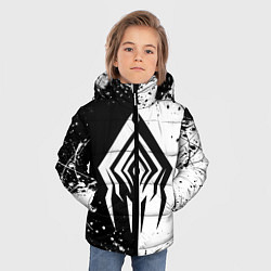 Куртка зимняя для мальчика WARFRAME STALKER BLACK WHITE СТАЛКЕР, цвет: 3D-красный — фото 2