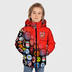Куртка зимняя для мальчика ARSENAL SPORT BEST FC, цвет: 3D-красный — фото 2