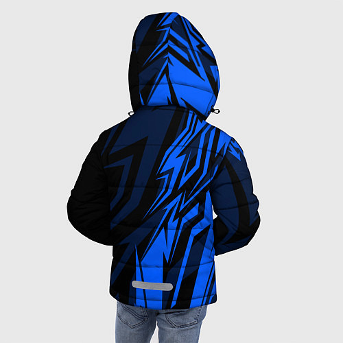 Зимняя куртка для мальчика БМВ Узор / 3D-Красный – фото 4