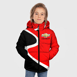 Куртка зимняя для мальчика Chevrolet Логотип, цвет: 3D-светло-серый — фото 2