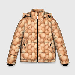 Куртка зимняя для мальчика Куриные Яйца, цвет: 3D-черный