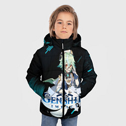 Куртка зимняя для мальчика Genshin Impact, цвет: 3D-красный — фото 2