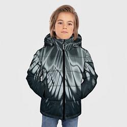 Куртка зимняя для мальчика Серый - коллекция Лучи - Хуф и Ся, цвет: 3D-черный — фото 2