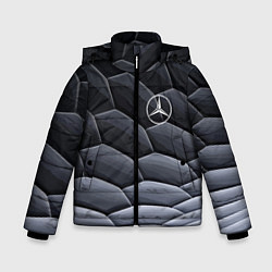 Куртка зимняя для мальчика Mercedes Benz pattern, цвет: 3D-красный