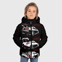 Куртка зимняя для мальчика NISSAN 300 ZX 350Z 370Z JDM STYLE, цвет: 3D-красный — фото 2
