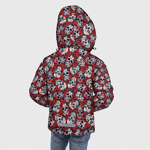 Зимняя куртка для мальчика Skulls & roses / 3D-Светло-серый – фото 4