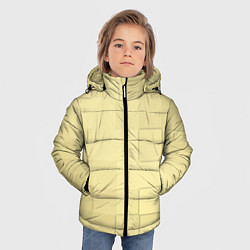 Куртка зимняя для мальчика Золотые квадраты, цвет: 3D-светло-серый — фото 2