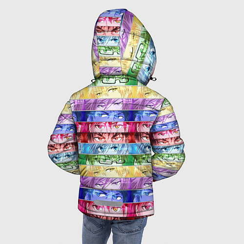 Зимняя куртка для мальчика Баскетбол Куроко Манга Аниме, Глаза / 3D-Светло-серый – фото 4