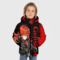 Куртка зимняя для мальчика ДИЛЮК DILUC ГЕНШИН ИМПАКТ, цвет: 3D-черный — фото 2