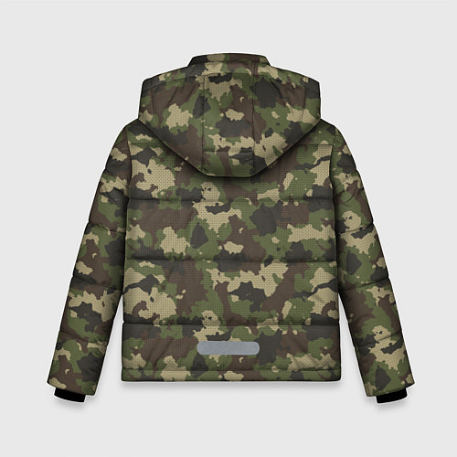Зимняя куртка для мальчика Камуфляж для Леса / 3D-Черный – фото 2