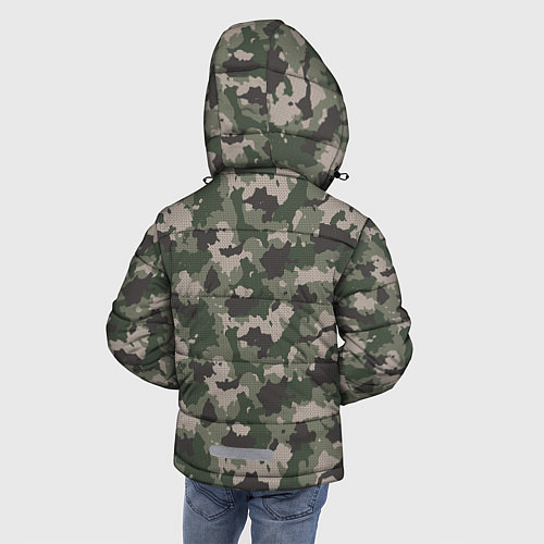 Зимняя куртка для мальчика Зелено-Серый Камуфляж / 3D-Светло-серый – фото 4