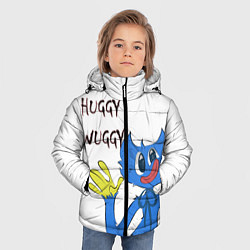Куртка зимняя для мальчика Huggy Wuggy - Poppy Playtime Хагги Вагги, цвет: 3D-черный — фото 2
