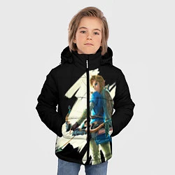 Куртка зимняя для мальчика Линк с луком, цвет: 3D-красный — фото 2