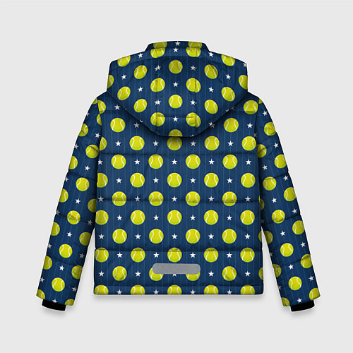 Зимняя куртка для мальчика Мячики для Тенниса / 3D-Черный – фото 2