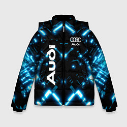 Куртка зимняя для мальчика Audi Neon, цвет: 3D-черный