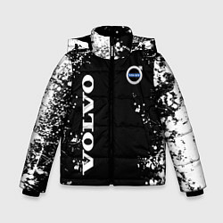 Куртка зимняя для мальчика Volvo капли и брызги красок, цвет: 3D-красный