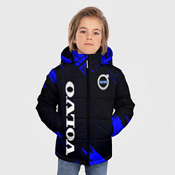 Куртка зимняя для мальчика Volvo авто текстура, цвет: 3D-черный — фото 2