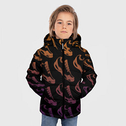 Куртка зимняя для мальчика KROSS, цвет: 3D-черный — фото 2