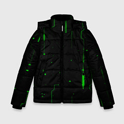 Куртка зимняя для мальчика Neon Green Light, цвет: 3D-черный
