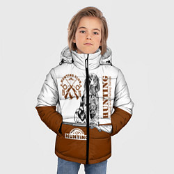 Куртка зимняя для мальчика Охотничья Собака, цвет: 3D-светло-серый — фото 2