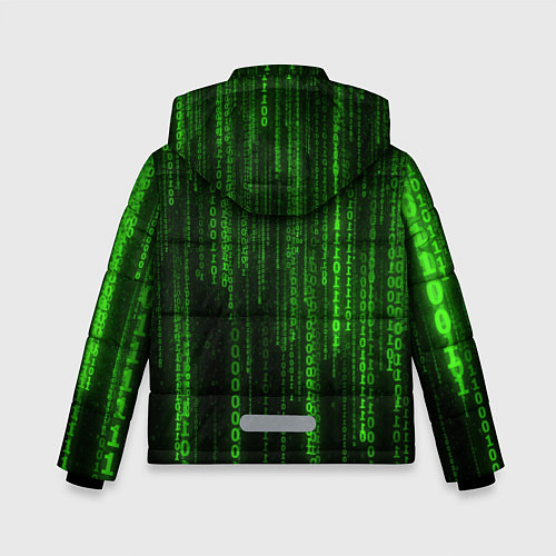 Зимняя куртка для мальчика Бегущий по коду / 3D-Черный – фото 2