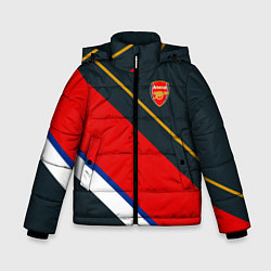 Куртка зимняя для мальчика Arsenal арсенал football, цвет: 3D-красный