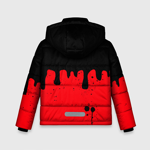 Зимняя куртка для мальчика Chicago Bulls Чикаго Буллз Логотип / 3D-Черный – фото 2