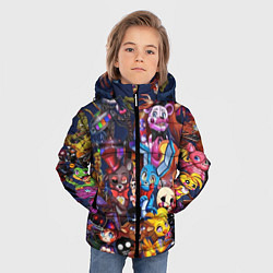 Куртка зимняя для мальчика Cute Fnaf Pattern, цвет: 3D-светло-серый — фото 2