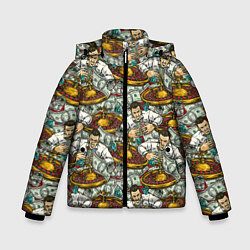 Куртка зимняя для мальчика Джекпот в Казино, цвет: 3D-светло-серый