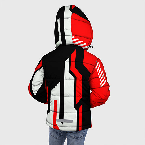 Зимняя куртка для мальчика БМВ Логотип BMW / 3D-Красный – фото 4