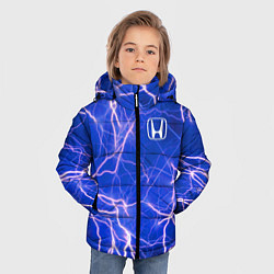 Куртка зимняя для мальчика HONDA хонда молнии, цвет: 3D-светло-серый — фото 2