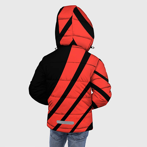 Зимняя куртка для мальчика Митсубиси Mitsubishi Спорт / 3D-Красный – фото 4