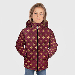 Куртка зимняя для мальчика Классические узоры classic, цвет: 3D-красный — фото 2