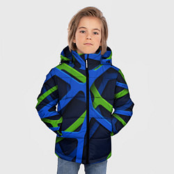 Куртка зимняя для мальчика Паутина 3D 2022, цвет: 3D-черный — фото 2
