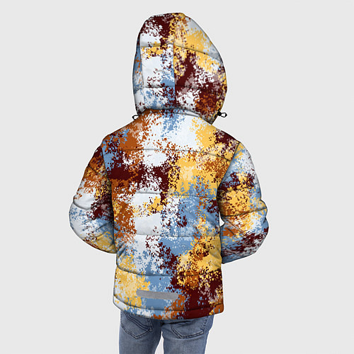 Зимняя куртка для мальчика Камуфляж Василиск Капель / 3D-Красный – фото 4