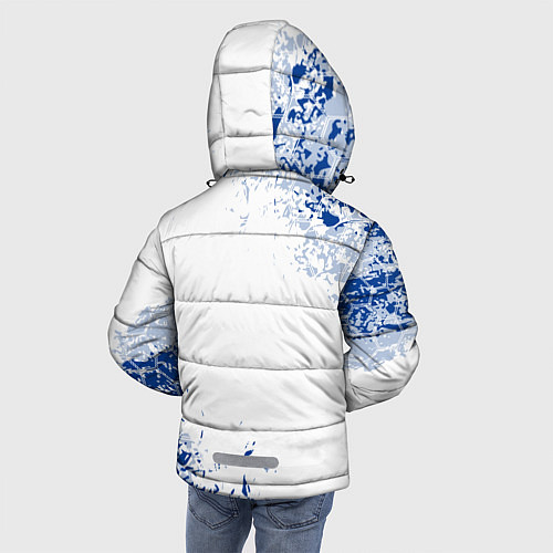 Зимняя куртка для мальчика Volvo - Auto sport / 3D-Светло-серый – фото 4
