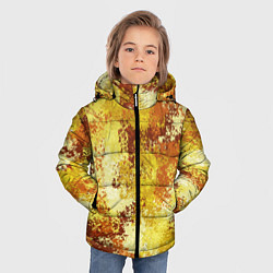 Куртка зимняя для мальчика Спортивный камуфляж Пикси - Лимон, цвет: 3D-красный — фото 2