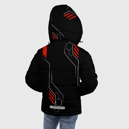 Зимняя куртка для мальчика YAMAHA - ТЕХНОЛОГИИ КРАСНЫЙ / 3D-Красный – фото 4