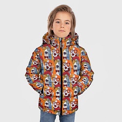 Куртка зимняя для мальчика Собаки Бассет-Хаунд, цвет: 3D-светло-серый — фото 2