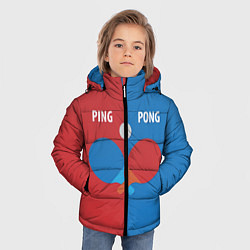 Куртка зимняя для мальчика PING PONG теннис, цвет: 3D-светло-серый — фото 2