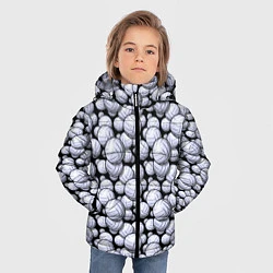 Куртка зимняя для мальчика Волейбольные Мячи Volleyballs, цвет: 3D-черный — фото 2