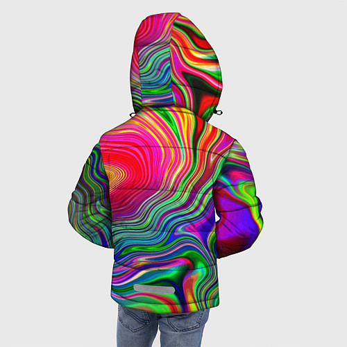 Зимняя куртка для мальчика Expressive pattern Neon / 3D-Красный – фото 4