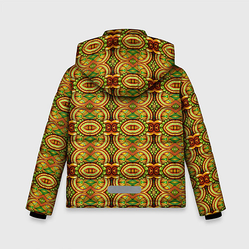 Зимняя куртка для мальчика Абстрактные узоры / 3D-Черный – фото 2