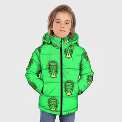 Куртка зимняя для мальчика АБСТРАКТНЫЙ МИНИМАЛИЗМ, цвет: 3D-светло-серый — фото 2