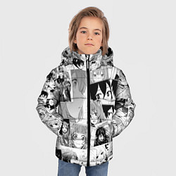 Куртка зимняя для мальчика Восхождение героя щита паттерн, цвет: 3D-красный — фото 2