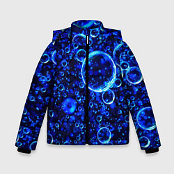 Куртка зимняя для мальчика Пузыри воздуха в воде Pattern, цвет: 3D-светло-серый